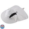 Home Prefer UPF 50+ Wide Brim Sun Hat with Neck Flap for Men Women UV Protection Bucket Hat for Fishing Gardening Hiking Beach Safari Light Grey