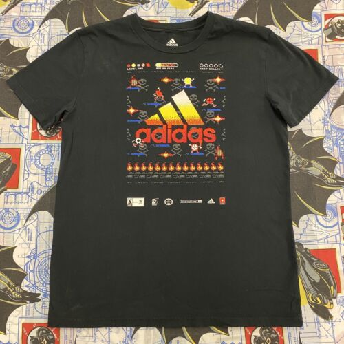 Adidas 8-Bit Retro T-Shirt Youth XL Video Games 3 Stripe Adidas 8-Bit Retro T-Shirt Youth XL Video Games 3 Stripe