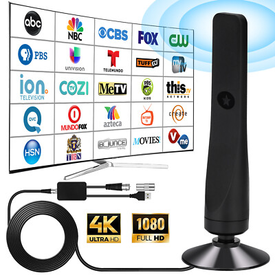 350 Miles Digital TV Antenna Outdoor Indoor Waterproof HDTV Amplified 4K 1080P