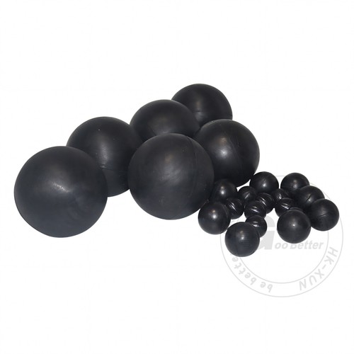 Black Round Solid Rubber Ball Bouncy Balls Training Ball Diameter 2mm - 100mm