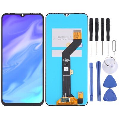 For Itel Vision 1 Pro LCD Screen with Digitizer Full Assembly Replacement Black