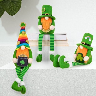 Buy ZATAYE St Patricks Day Decorations 3 Pack Plush Gnomes Iridescent