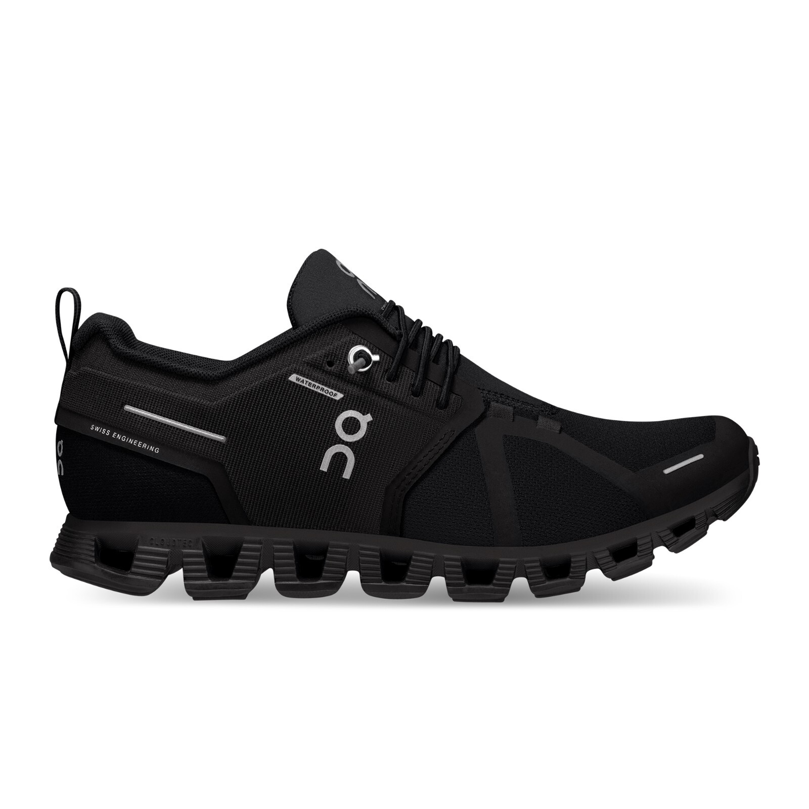 Pre-owned On Cloud 5 Waterproof All Black 59.98838 Cloudtec Women's Lifestyle Shoes