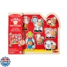 Melissa and Doug Farm Animals Jumbo Knob Puzzle, Wooden Peg Puzzle for Toddlers, Educational Toy for Shape Recognition and Fine Motor Skills, Ages 1+