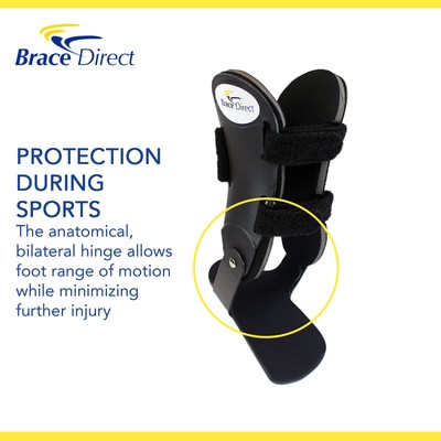Semi-Rigid Active Ankle Brace Stabilizer for Sprain Support and Sport Protection