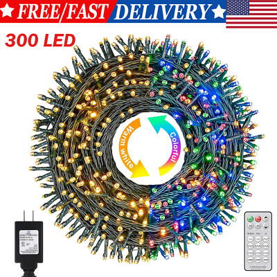 300 LED Fairy String Lights Party Christmas Tree Waterproof Outdoor Home Decor