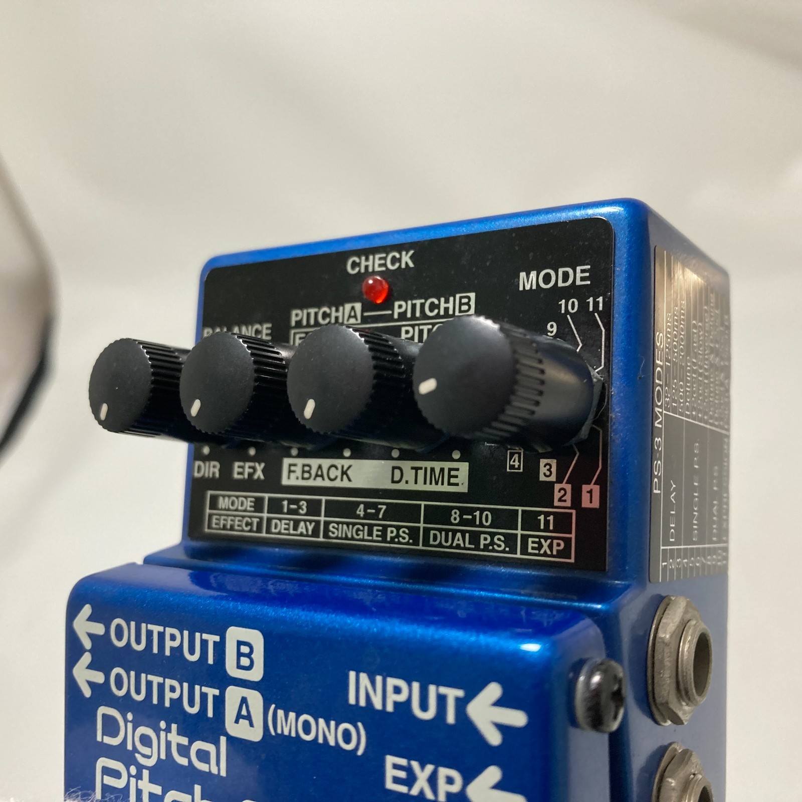 BOSS PS-3 Digital Pitch Shifter Delay Pink Label Guitar