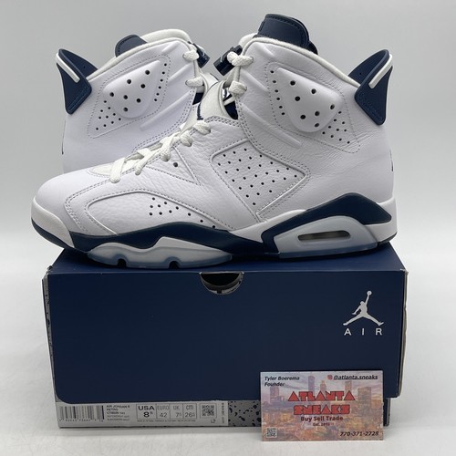 Nike Air Jordan 6 ホワイト/ネイビー/ライム/24センチ正規品 Nike Air Jordan 6 ホワイト/ネイビー/ライム/24センチ正規品