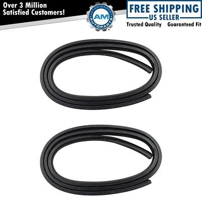 Rubber Door Weatherstrip Seals Pair Set Kit for 73-91 Chevy GMC Pickup Truck