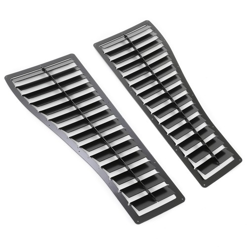 Pair Steel Vented Heat Extractor Hood Louvers For Camaro Z28 IROC-Z IROC 85-90