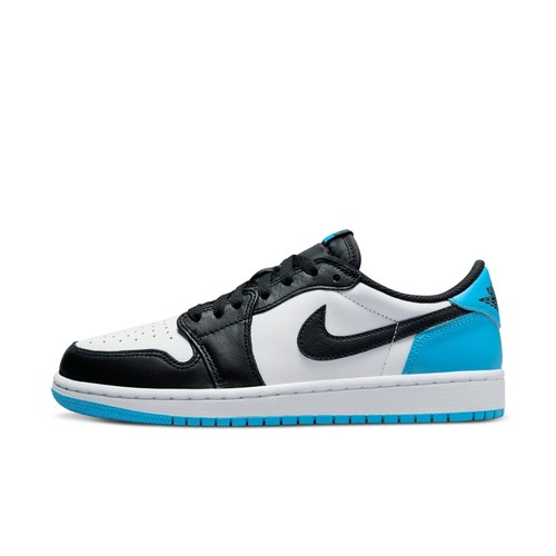 

[CZ0775-104] Женские кроссовки Air Jordan RETRO 1 LOW BLACK DARK POWDER BLUE, White/black/dark powder blue