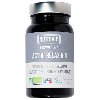 Nutrivie Activ' Relax Organic 30 Tablets