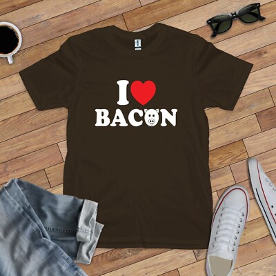 I LOVE BACON T-SHIRT (hangover pig pigs ham pork sandwich sausage ny foodie)