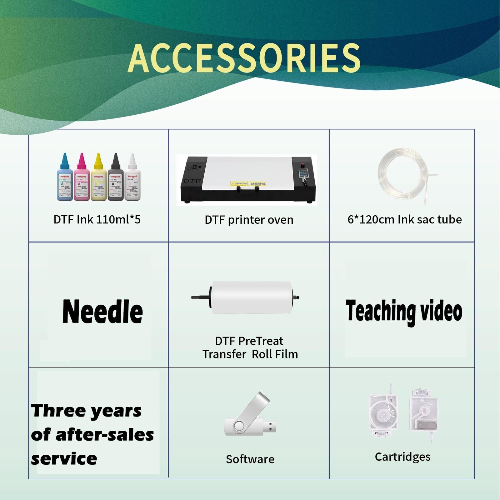 Procolored A3+ L1800 DTF Printer Roller Version Transfer Printer for Textile