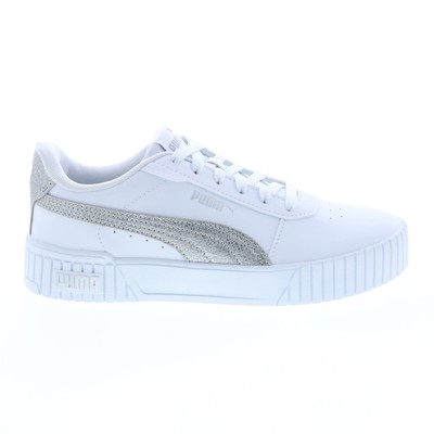 

Puma Carina 2.0 Distressed 38762202 Женские белые кроссовки Lifestyle 8.5, Белый, Puma Carina 2.0 Distressed
