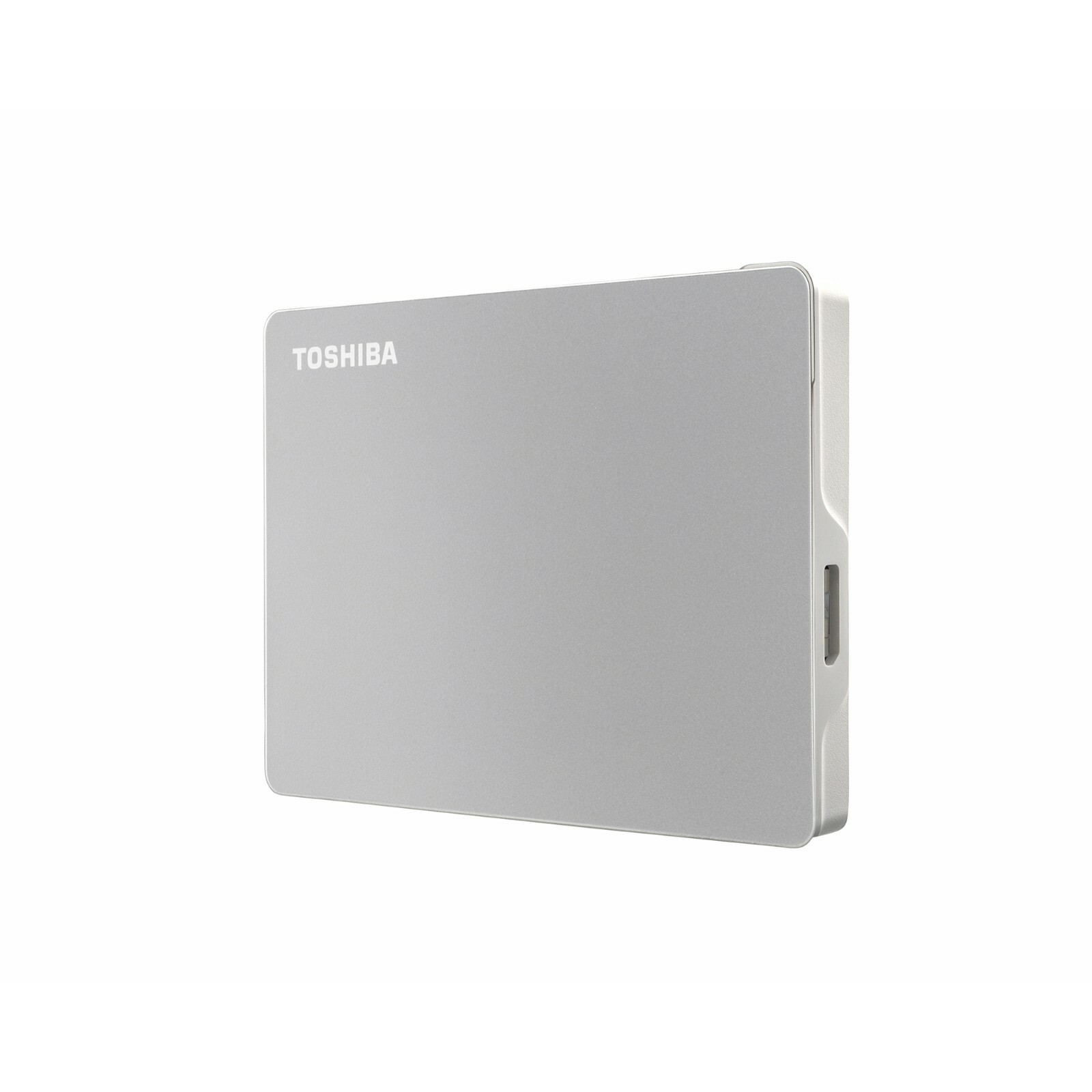 Toshiba Flex 2TB Portable External Hard Drive USB-C USB 3.0, Silver for MAC & PC