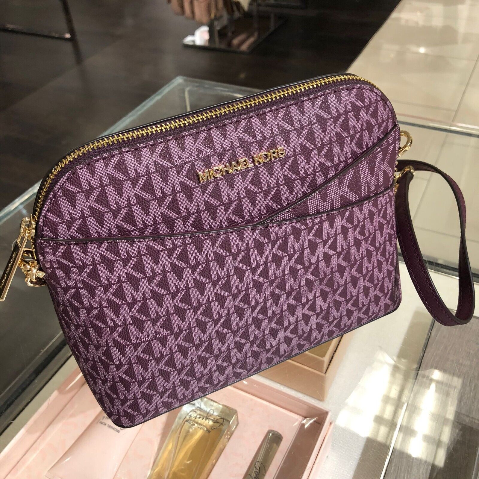 Michael kors crossbody bordeaux deals
