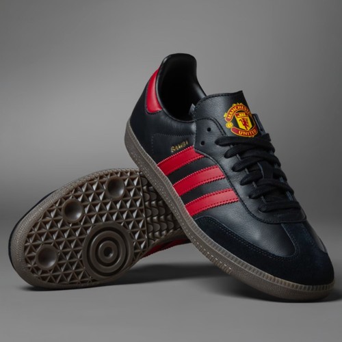 大人気！【adidas】SAMBA MANCHESTER UNITED SHOES adidas Manchester United x Samba Team Black Real Red for