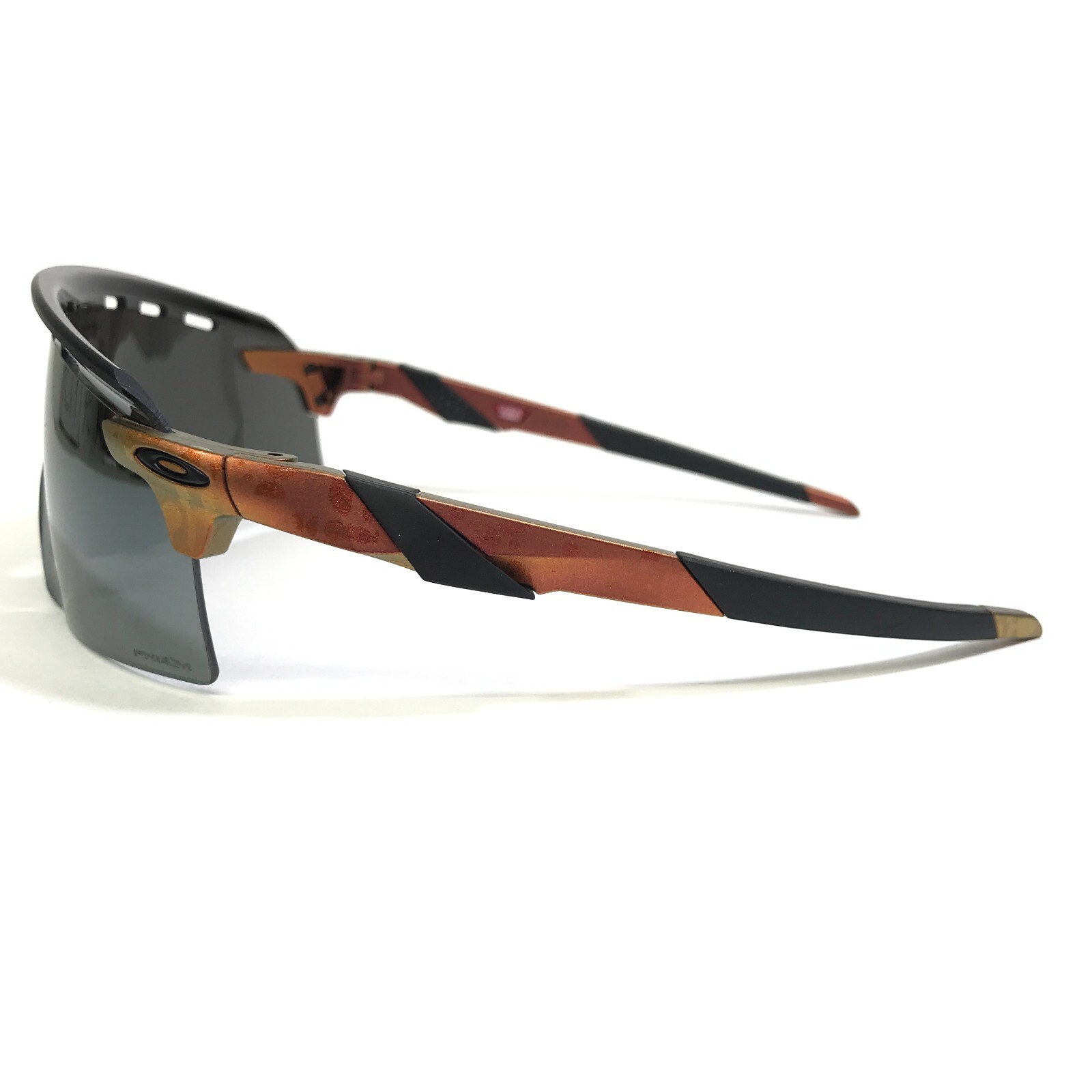 Pre-owned Oakley Sunglasses Oo9235-1239 Encoder Strike Matte Black Orange Prizm 24k Lenses In Gray