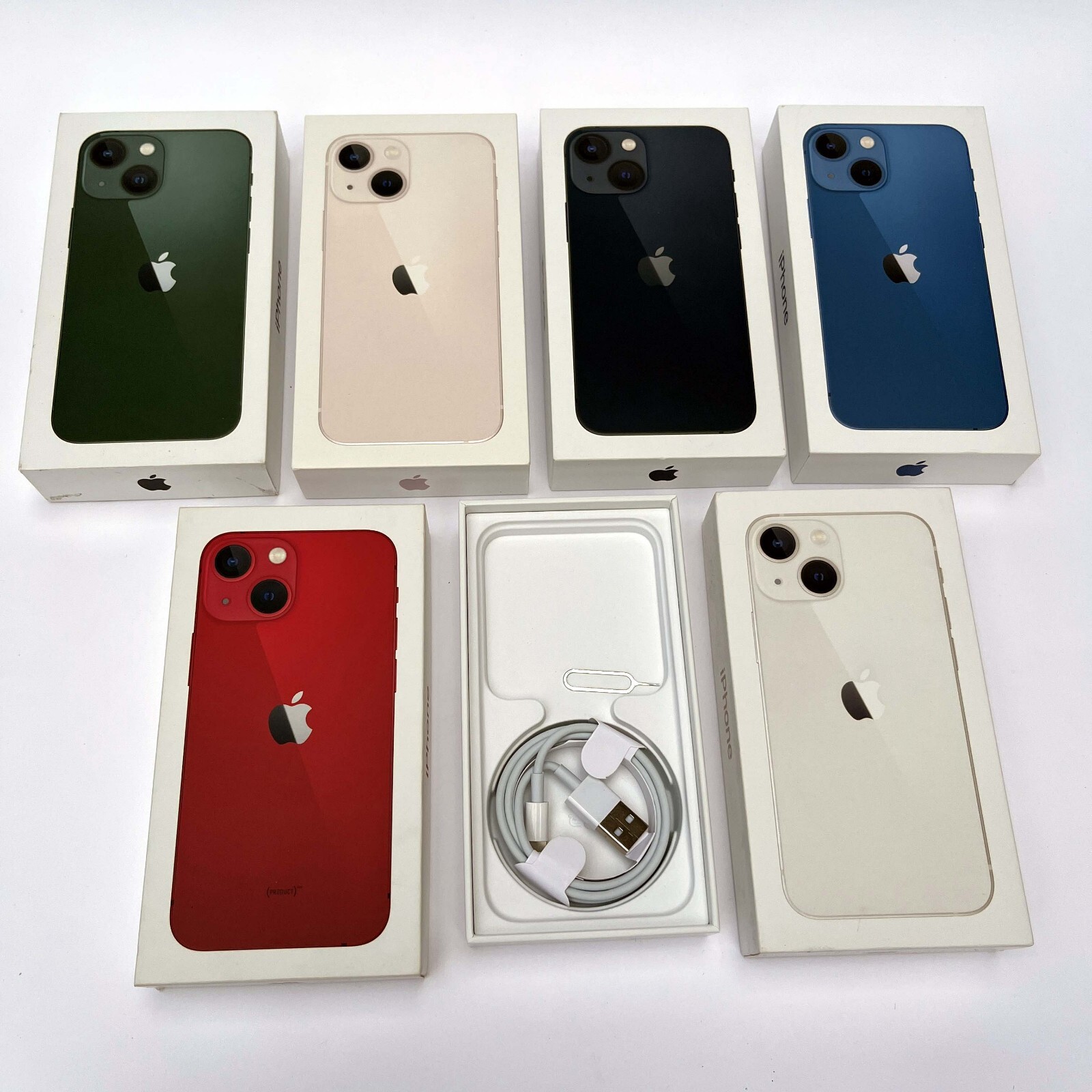 Original iPhone 13 Mini empty box with Cable and FREE sim