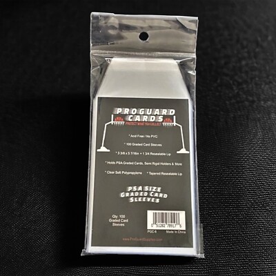 PSA Perfect Fit Graded Card Sleeves for PSA Slabs & More 100 200 300 500 or 1000