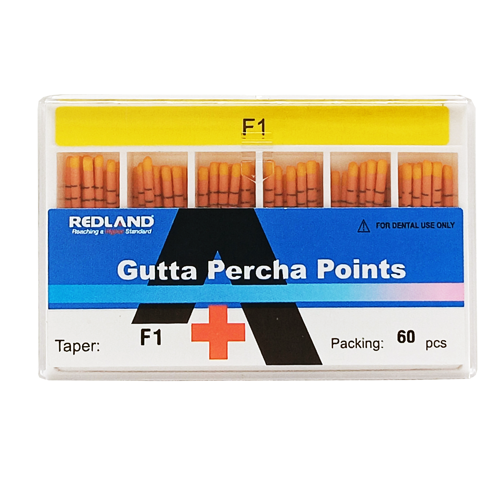 REDLAND Gutta Percha F1,F2,F3,F4,F5 100/Pk for Special TAPERED FILES (MM marked)