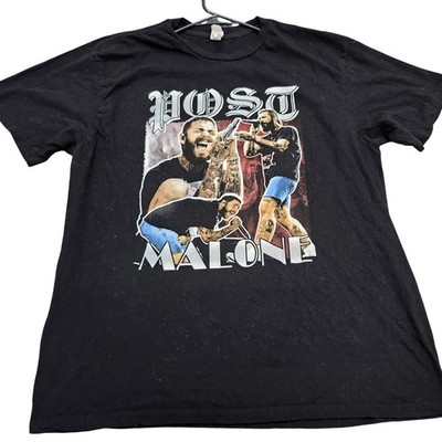 Post Malone 2023 Tour Shirt Mens XL Black If Yall Werent Here Id Be Crying Tee