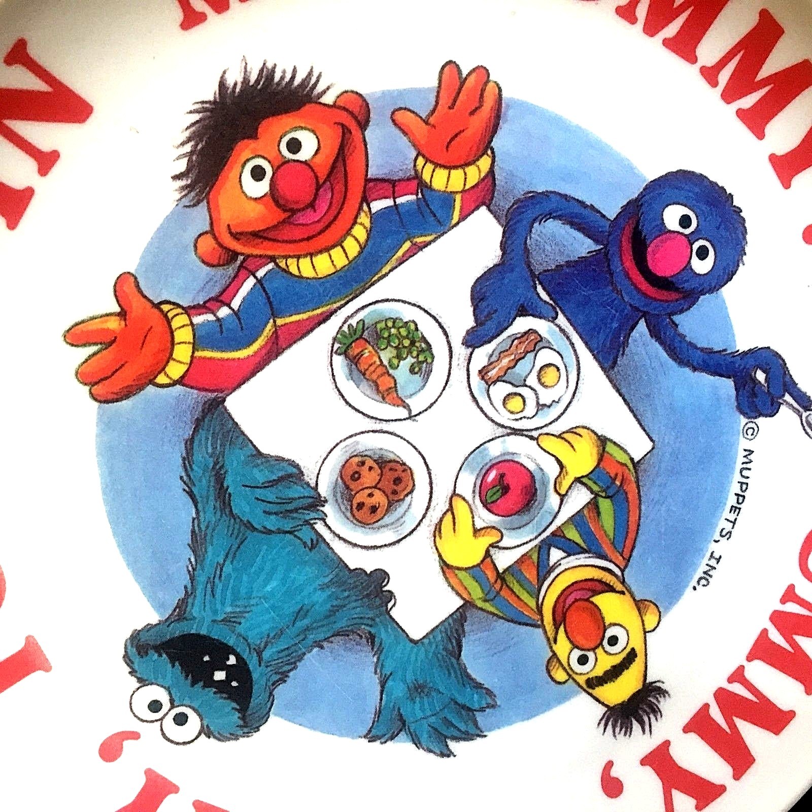 Muppets Sesame Street Vintage Plastic 8