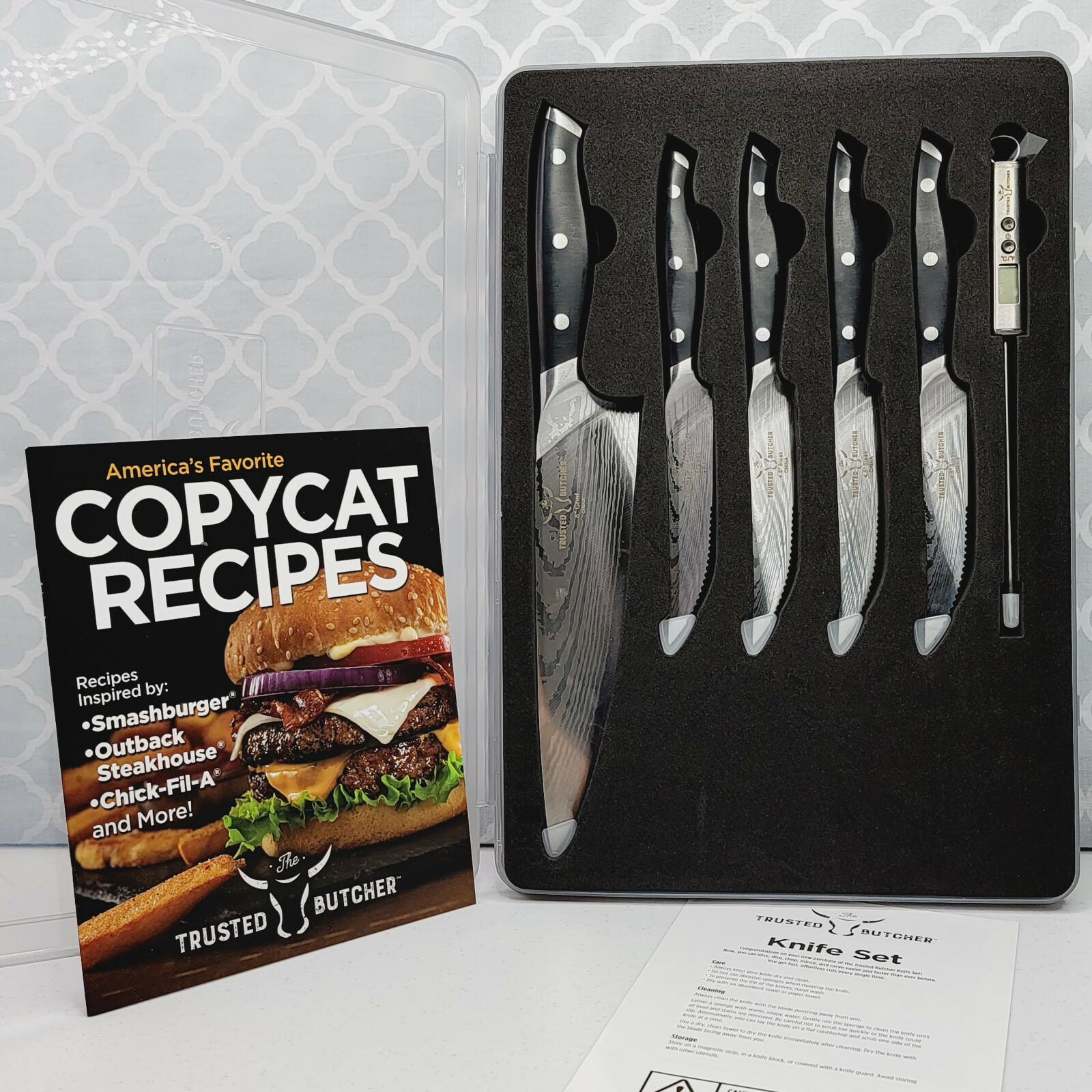 6pc Set With Thermometer & Cookbook