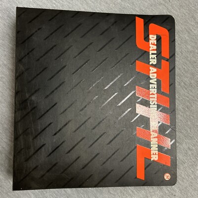 Vintage Stihl Chainsaw Dealer Advertising Planner Binder - Black - W/ Inserts