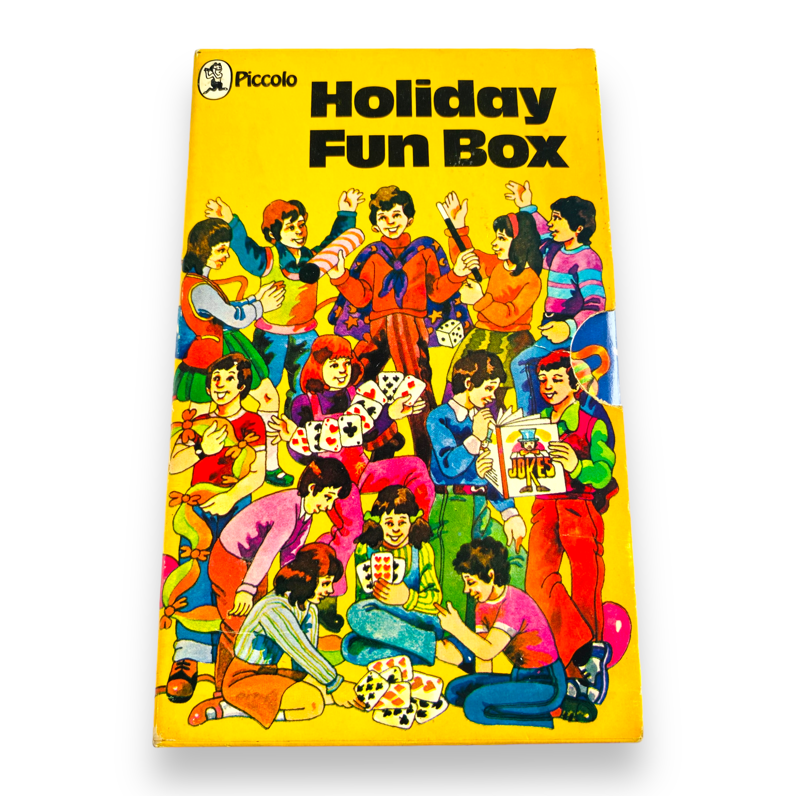 Piccolo Holiday Fun Box - Vintage 1970's Kids Book Pack- Magic Tricks, Jokes...