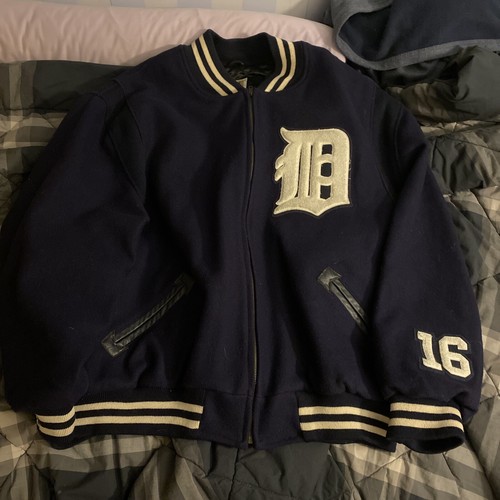 Vintage 90s Steer Brand Tiger Back Varsity Jacket Size Large