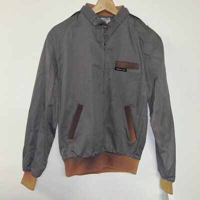 Vintage 1980 s Members Only Half Zip Jacket, Deadstock NWT, Size Small