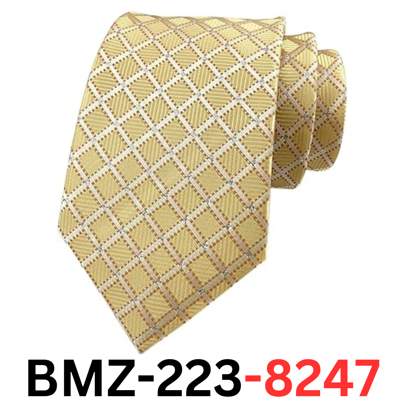 Ctskyte Men Boys Light Yellow Gold Silk Tie Evening Necktie Perfect for Husband