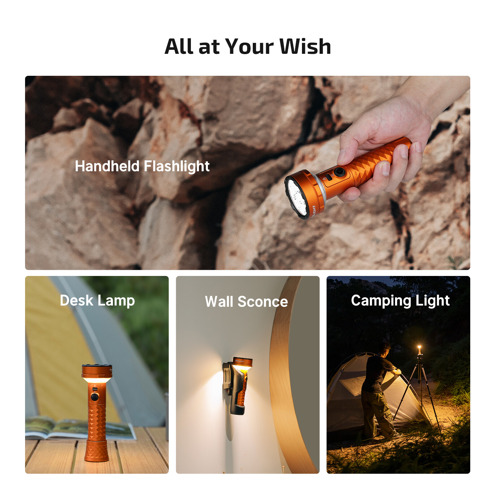 Olight Prowess 5000 Lum Multi-functional LED Flashlight for Outdoor with Holster