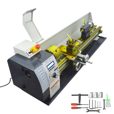 1100W Precision Metal Bench Leadscrew Lathe 8''*32'' Both Metric and Inch Thread