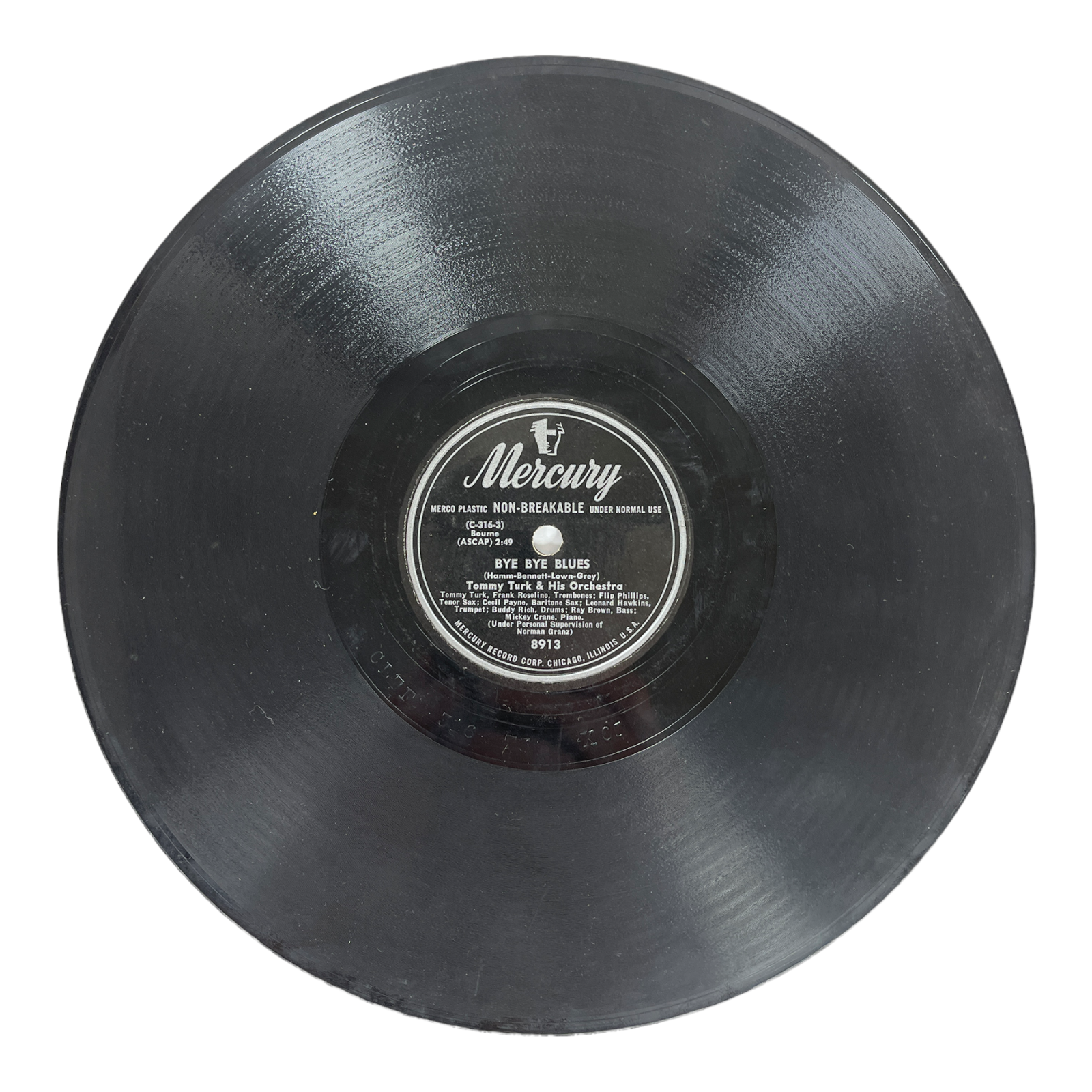 Tommy Turk And His Orchestra – Bye Bye Blues / The Beat 10