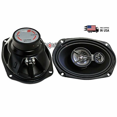 2x Cerwin-Vega XED693 6x9'' 350 Watts Max 3-Way Power Handling Coaxial Speaker