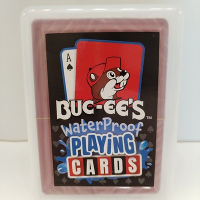 Buc-ee's Waterproof Playing Cards Bucees Beaver Gas Station Memorabilia