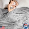 VK VK·LIVING Cooling Comforter Twin Size, Summer Cooling Blanket for Hot Sleepers and Night Sweats, Lightweight and Breathable Soft Summer Cool Quilt for Twin Bed (60