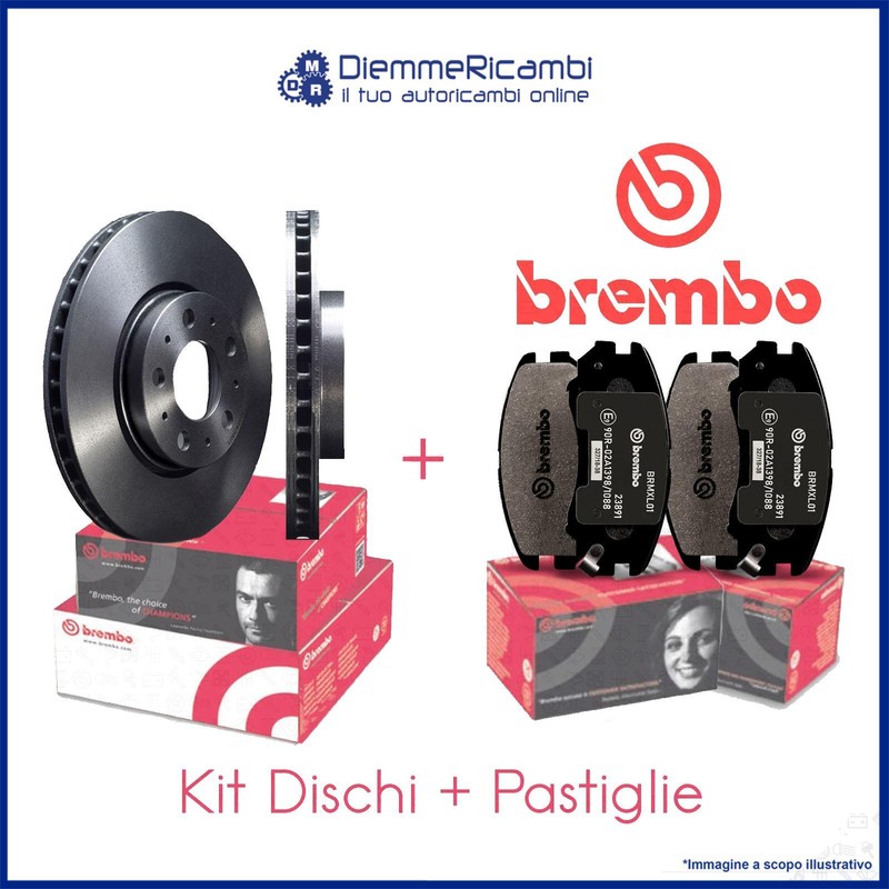 Kit Disques + Plaquettes Brembo Avant Pour Mercedes Classe E 322mm W212 09