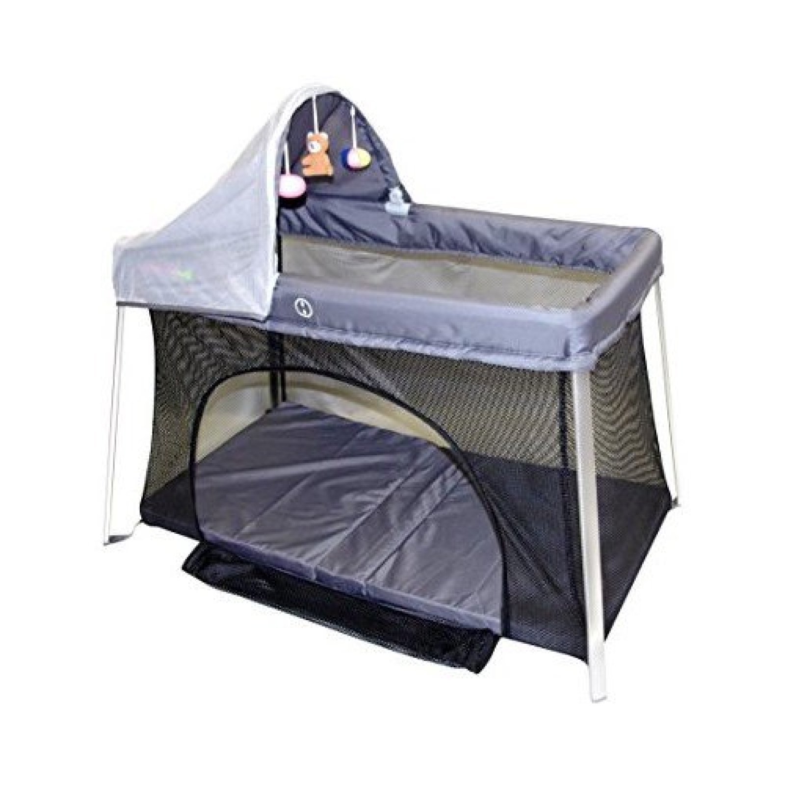 Portable Baby Crib With Sun Canopy Shade Bug Cover Net Mini Baby