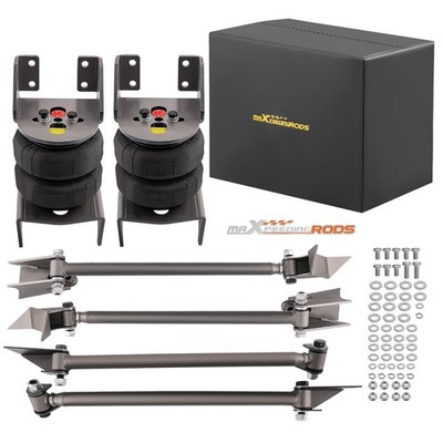 Uni. 4 Link Rear Suspension Kit with 2500 Air Suspension Bag Triangulated Mounts