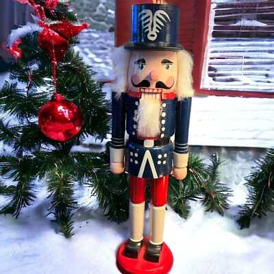 Kurt Adler Original Old World Wooden Nutcracker 15  Original Box 