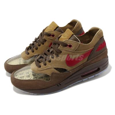 Nike CLOT x Air Max 1 Kiss Of Death CHA Brown Men Unisex Casual Shoes DD1870-200