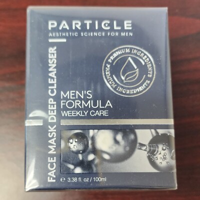 Particle Men's Formula Face Mask Clay Deep Cleanser - 100 ml / 3.38 fl oz