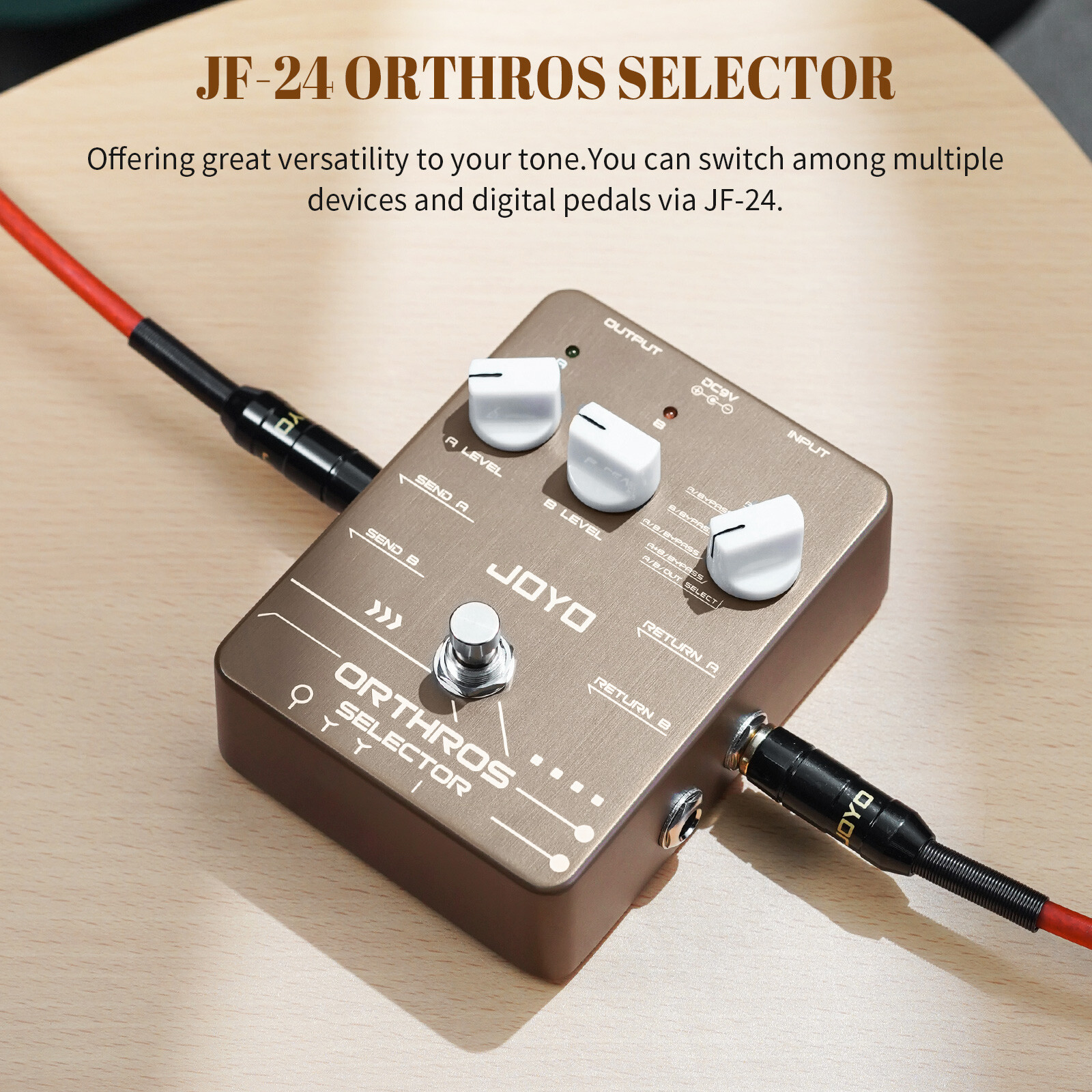 JOY　同梱4点 JOYO Line Selector Guitar Pedals 6 Mode Switch 2 Effect Loop
