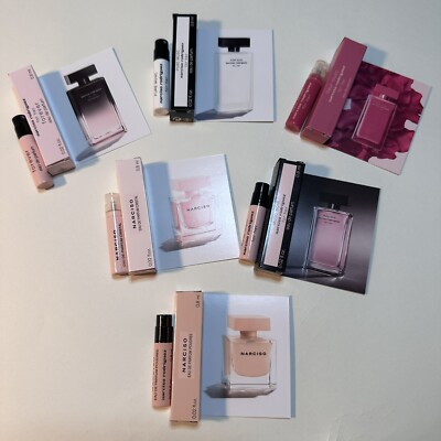 Narciso Rodriguez Perfume Collection Sample Size (6pcs)