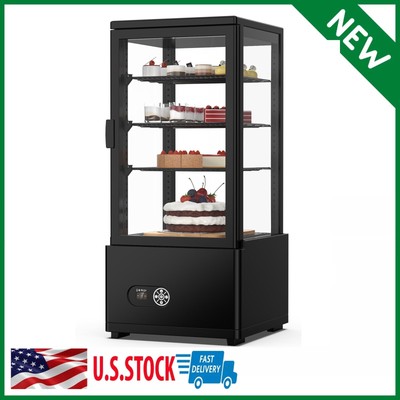 Commercial Cake Display Refrigerator Glass Door Merchandiser Countertop 86L