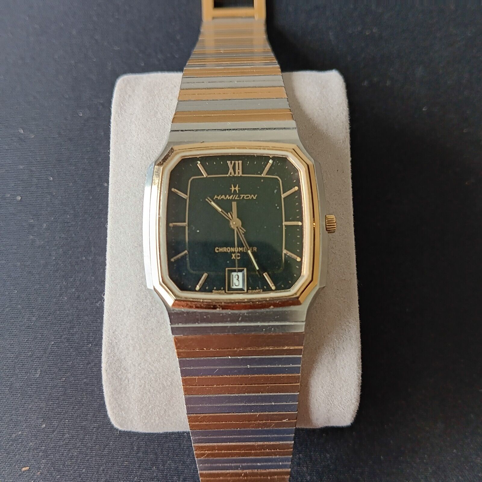 Vintage 80s Gents Hamilton Chronometer XC ETA 955.411 Swiss Vintage 80s Gents Hamilton Chronometer XC ETA 955.411 Swiss